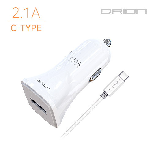 차량용충전기 USB1구 2.1A(C-TYPE)DR-CC1-211
