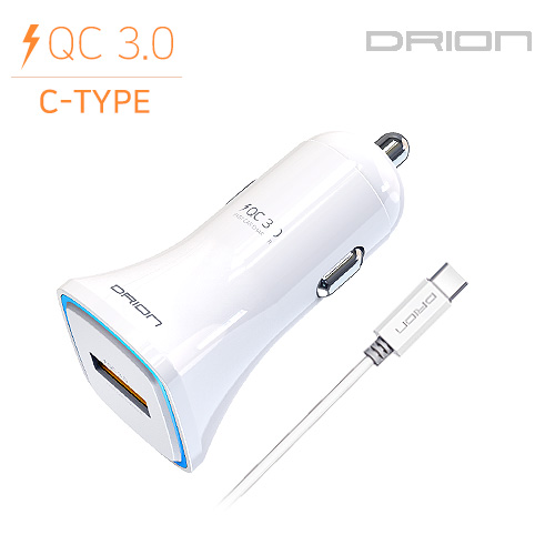 차량용 QC 3.0 고속 충전기 (USB)(C-TYPE)DR-CQ1-301