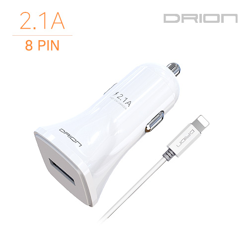 차량용충전기 USB1구 2.1A(8 PIN)DR-CC1-211