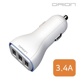 차량용 3.4A 충전기 (USB 3포트)    DR-C3-343